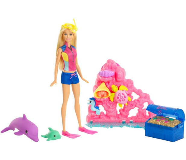Barbie Skarby Oceanu Delfiny z Magicznej Wyspy  - 395517 - zdjęcie