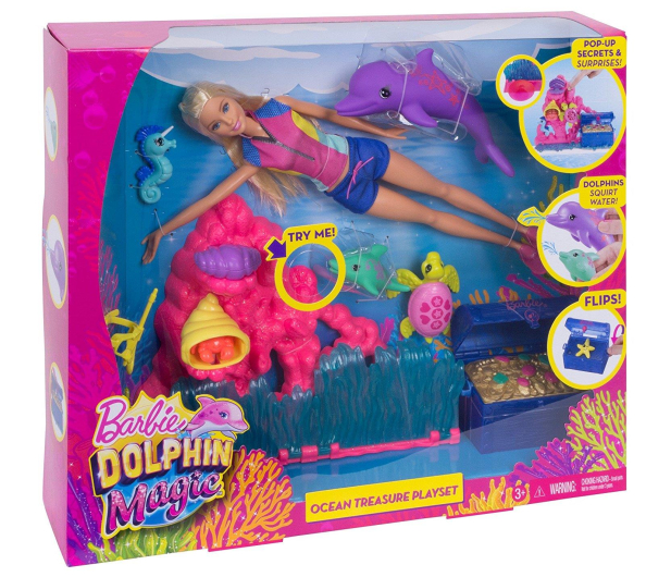 Barbie Skarby Oceanu Delfiny z Magicznej Wyspy  - 395517 - zdjęcie 6