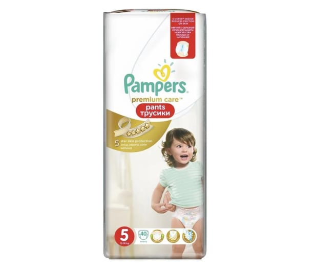 Pampers Pieluchomajtki Premium Care 5 Junior 12-18kg 40szt - 391789 - zdjęcie