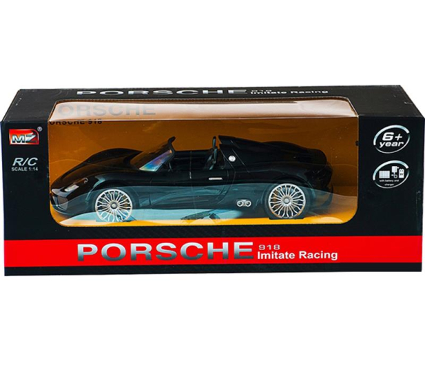 Mega Creative Samochód Porsche RC czarny - 398295 - zdjęcie 3
