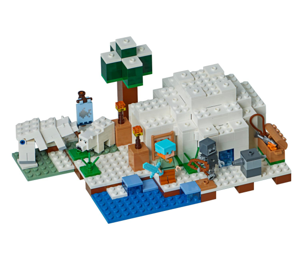 LEGO Minecraft Igloo niedźwiedzia polarnego - 395136 - zdjęcie 2