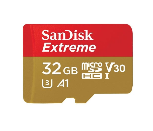 SanDisk 32GB microSDHC Extreme 100MB/s A1 C10 V30 UHS-I U3 - 367629 - zdjęcie