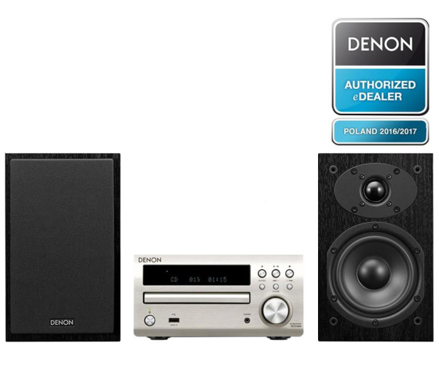 Denon D-M40 CD USB AUX MP3 60W Silver/Black - 294272 - zdjęcie