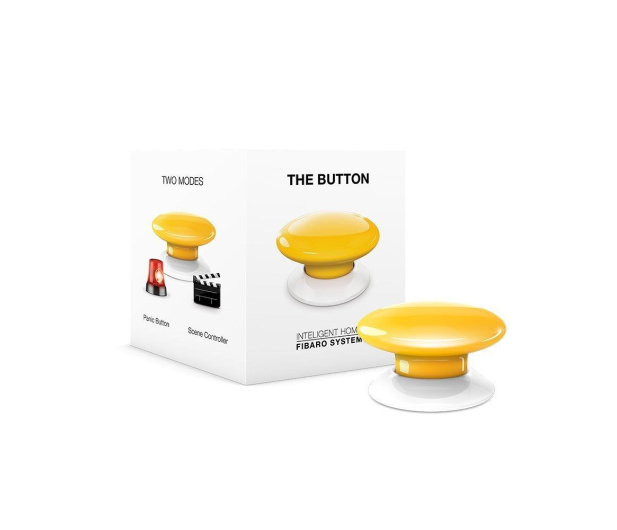 Fibaro The Button Żółty (Z-Wave) - 370484 - zdjęcie 2