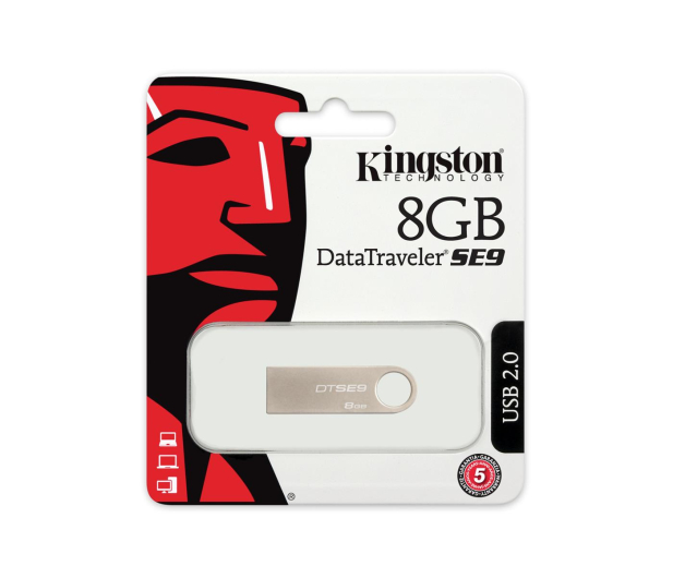 Kingston 8GB DataTraveler SE9 (Metalowy) - 75418 - zdjęcie 4