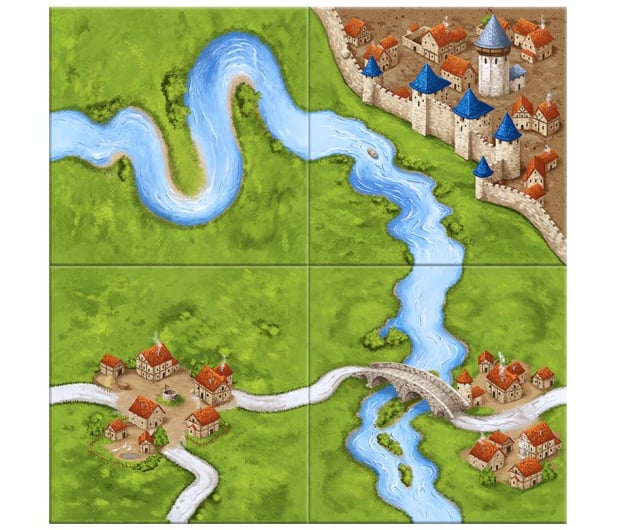Mindok Carcassonne podstawa 2 edycja + Opat i Rzeka - 343270 - zdjęcie 3