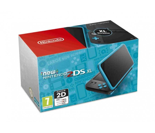 Nintendo New 2DS XL Black & Turquoise - 374637 - zdjęcie 6