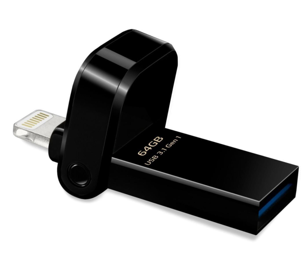 ADATA 64GB i-Memory AI920 jet black (USB3.1+Lightning) - 374859 - zdjęcie