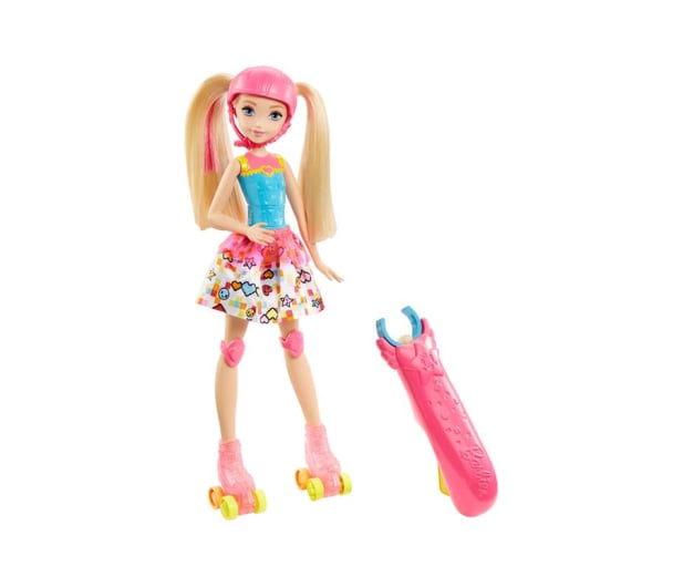 Mattel Barbie w świecie gier Barbie na wrotkach - 344486 - zdjęcie