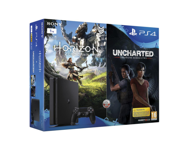 Sony PlayStation 4 1TB Slim+ Horizon + Uncharted Lost - 379611 - zdjęcie