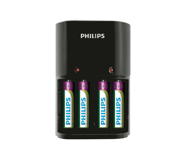 Philips Ładowarka akumulatorów AA/AAA (4xAAA 800 mAh) - 379875 - zdjęcie
