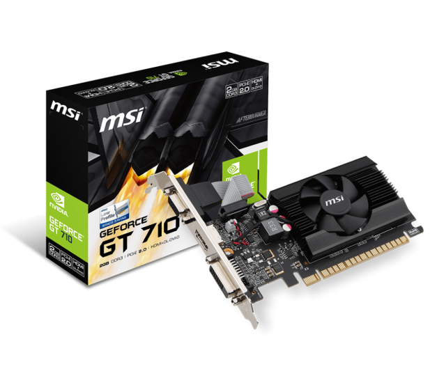 MSI GeForce GT 710 Low Profile 2GB DDR3 - 377720 - zdjęcie