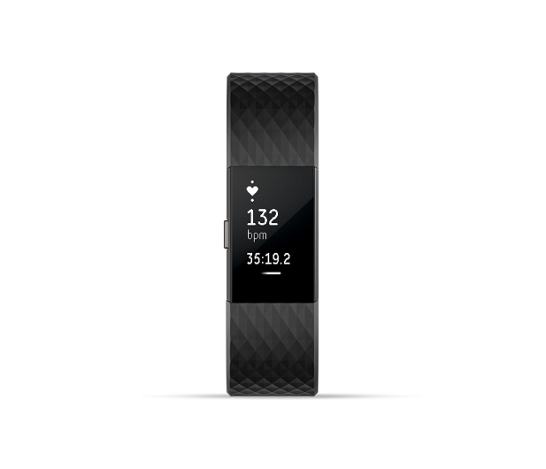 Fitbit Charge 2 HR L Black-Gunmetal - 378045 - zdjęcie 2