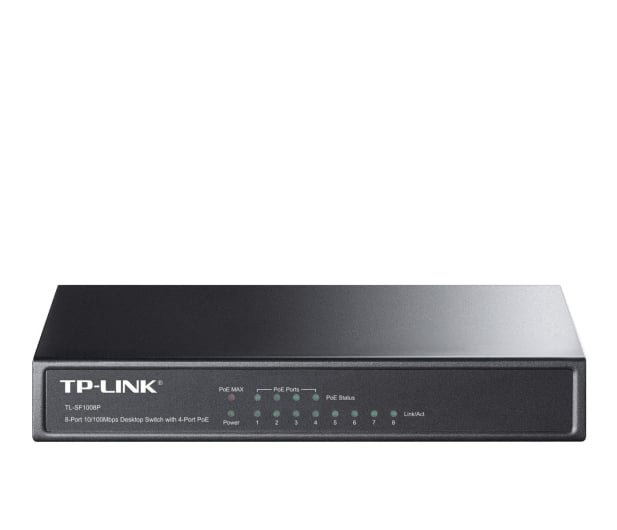 TP-Link 8p TL-SF1008P (8x10/100Mbit, 4xPoE) - 51082 - zdjęcie