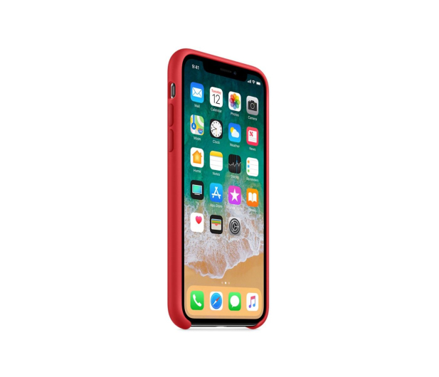Apple Silicone Case do iPhone X Red - 382328 - zdjęcie 2