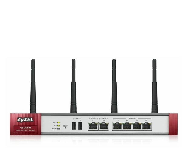 Zyxel USG60W WiFi (4x100/1000Mbit 2xWAN) +licencja 1 rok - 359182 - zdjęcie 1