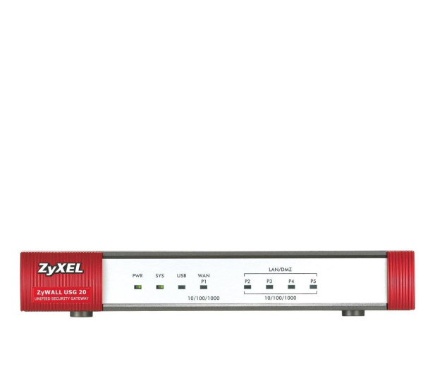 Zyxel USG20-VPN (4x100/1000Mbit 1xWAN 1xSFP) - 359166 - zdjęcie