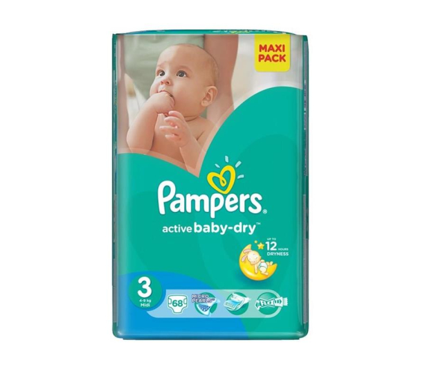 Pampers Active Baby Dry 3 Midi 4-9kg 68szt - 307937 - zdjęcie
