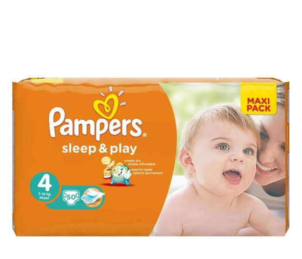 Pampers Sleep&Play 4 Maxi 7-14kg 50szt - 189234 - zdjęcie