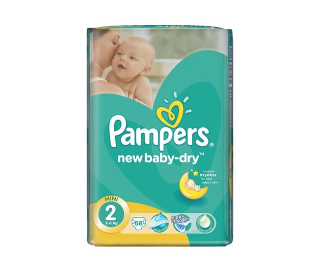Pampers New Baby Dry 2 Mini 3-6kg 68szt - 339029 - zdjęcie
