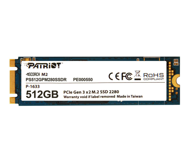 Patriot 512GB M.2 PCIe NVMe Scorch - 401834 - zdjęcie