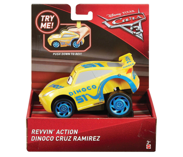 Mattel Disney Cars 3 Naciśnij i Jedź Dinoco Cruz Ramirez - 402703 - zdjęcie 4
