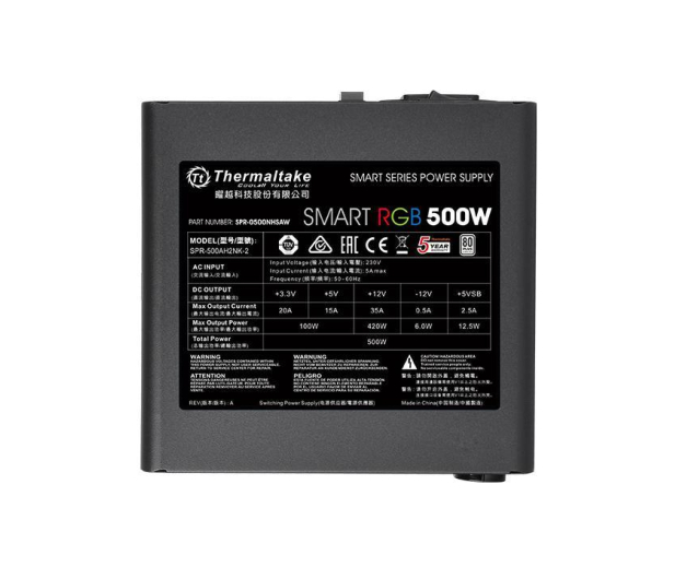 Thermaltake Smart RGB 500W 80 Plus - 402360 - zdjęcie 3