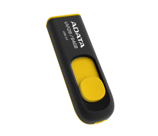 ADATA 64GB DashDrive UV128 czarno-żółty (USB 3.1) - 403509 - zdjęcie 3