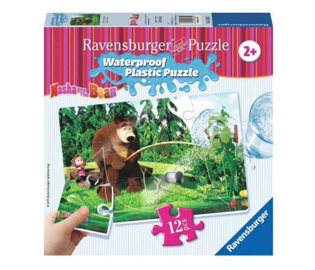 Ravensburger Masza i Niedźwiedź Na Ryby Puzzle 12 el. - 403762 - zdjęcie