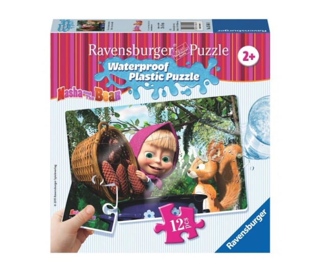 Ravensburger Masza i Niedźwiedź Wiewiórka plastik Puzzle 12 el. - 403766 - zdjęcie