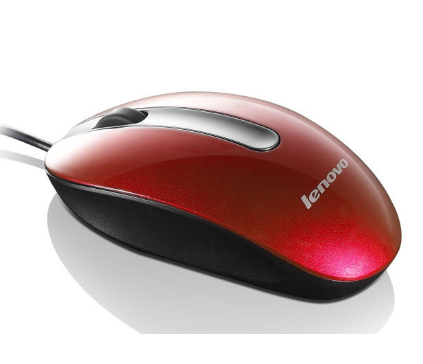 Lenovo Optical Mouse M3803 (czerwony) - 381749 - zdjęcie