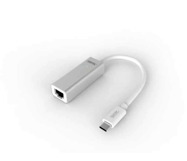 Unitek Adapter USB-C - RJ-45 (Gigabit Ethernet) - 400944 - zdjęcie