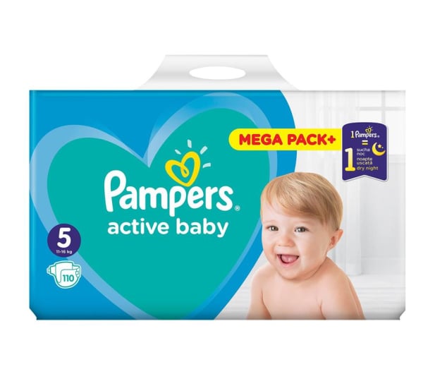 Pampers Active Baby 5 Junior 11-16 kg 110szt - 457331 - zdjęcie