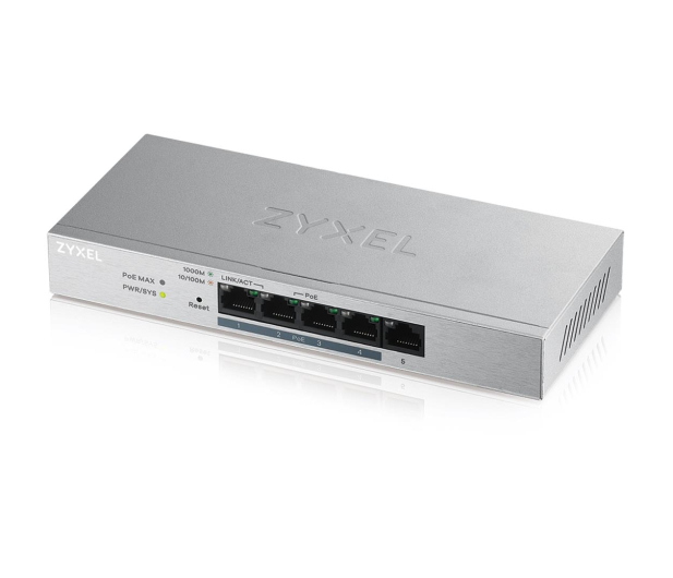 Zyxel 5p GS1200-5HPV2 (5x10/100/1000Mbit 4xPoE+) - 456009 - zdjęcie 2
