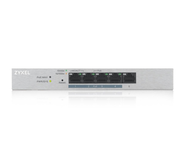 Zyxel 5p GS1200-5HPV2 (5x10/100/1000Mbit 4xPoE+) - 456009 - zdjęcie