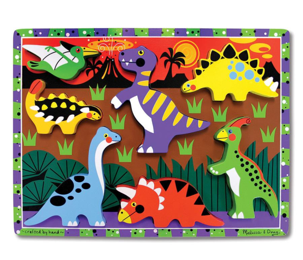 Melissa & Doug Puzzle drewniane Dinozaury - 456222 - zdjęcie