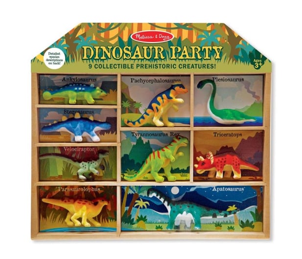 Melissa & Doug Zestaw 9 figurek Dinozaury - 457041 - zdjęcie