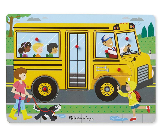 Melissa & Doug Puzzle z dźwiękiem Autobus szkolny - 456817 - zdjęcie