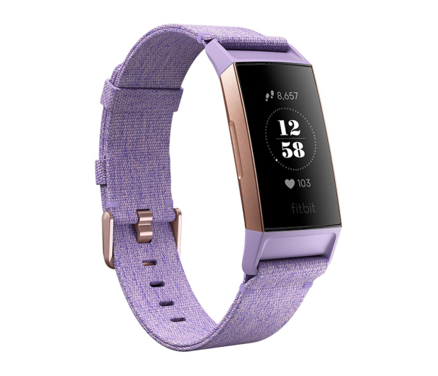 Fitbit Charge 3 Special Edition Różowe Złoto - Lawendowy - 449642 - zdjęcie