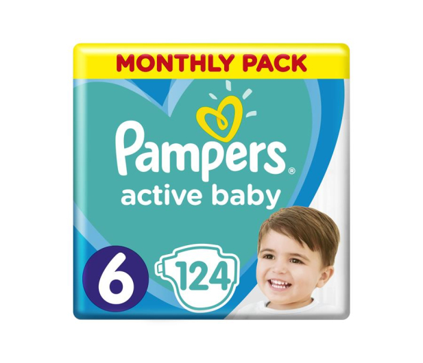 Pampers Active Baby MTH Extra Large 6 13-18kg 124szt - 459795 - zdjęcie