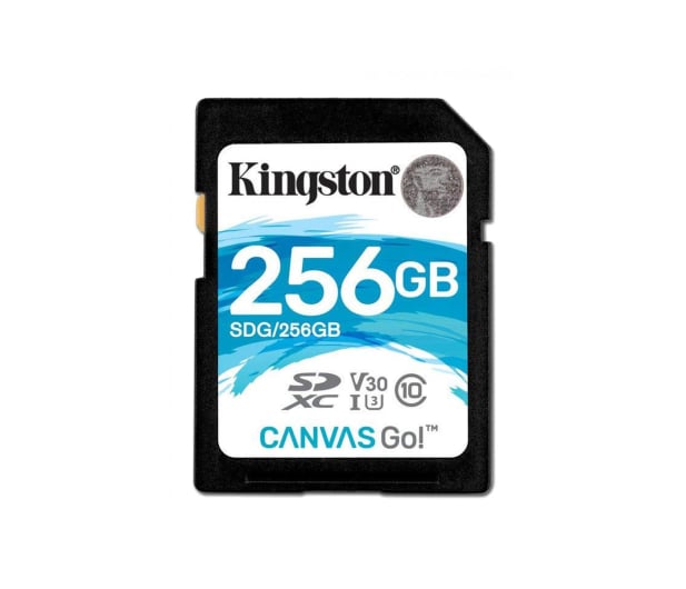 Kingston 256GB SDXC Canvas Go! 90MB/s C10 UHS-I U3 - 453784 - zdjęcie