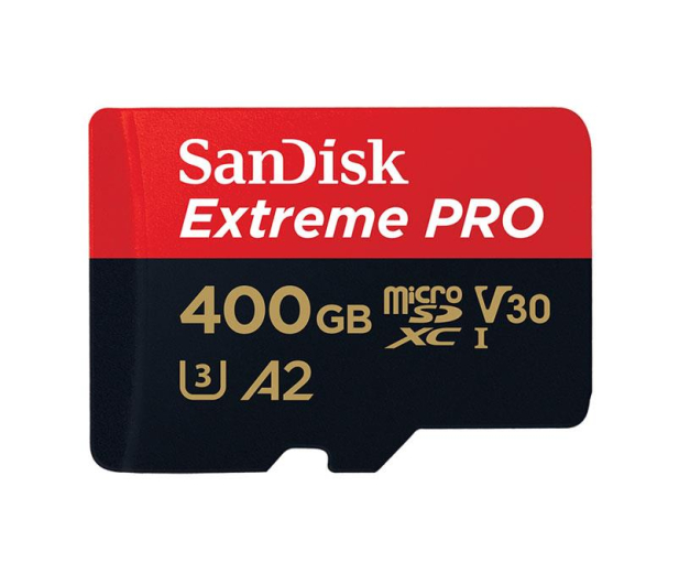 SanDisk 400GB microSDXC Extreme PRO 170MB/s A2 C10 V30 - 453916 - zdjęcie