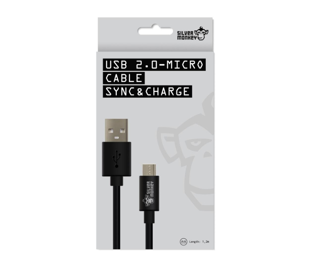 Silver Monkey Kabel USB 2.0 - micro USB 1,2m - 461254 - zdjęcie 2