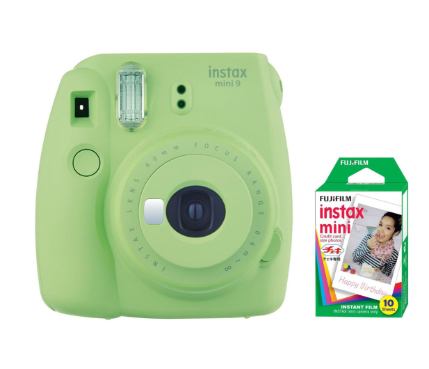 Fujifilm Instax Mini 9 zielony + wkład 10 zdjęć - 393602 - zdjęcie
