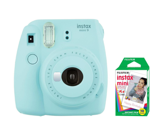 Fujifilm Instax Mini 9 niebieski + wkład 10 zdjęć  - 393607 - zdjęcie