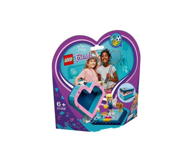 LEGO Friends Pudełko w kształcie serca Stephanie - 465058 - zdjęcie