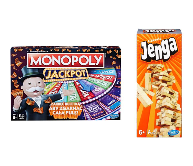 Hasbro Jenga + Monopoly Jackpot - 460786 - zdjęcie