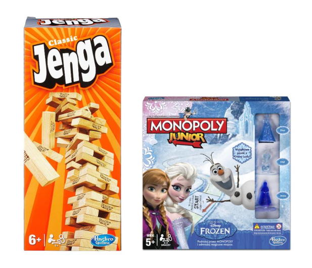 Hasbro Jenga + Monopoly Junior Frozen - 460760 - zdjęcie