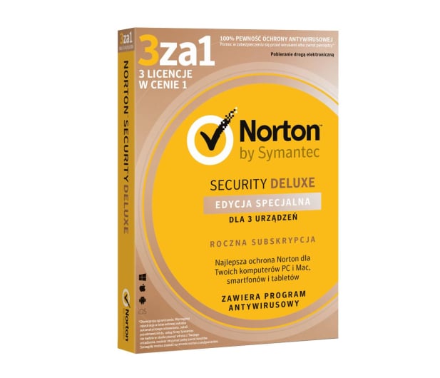 Symantec Norton Security Deluxe (12m.) Edycja Specjalna 3st - 392901 - zdjęcie