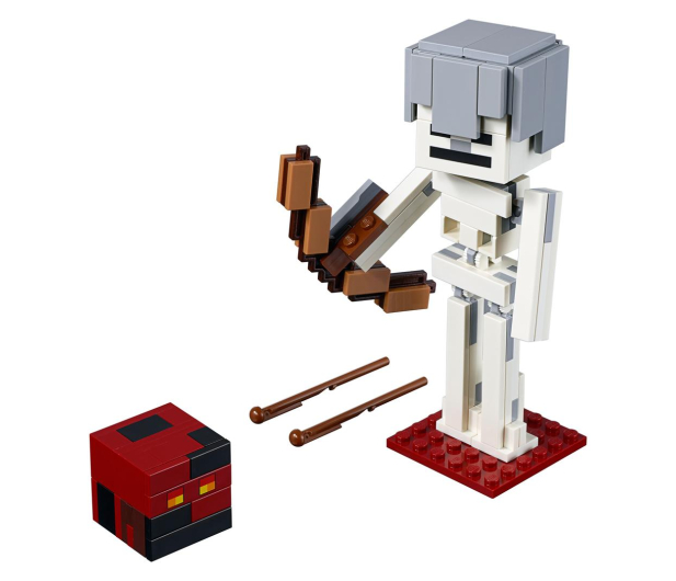 LEGO Minecraft BigFig szkielet z kostką magmy - 467544 - zdjęcie 2